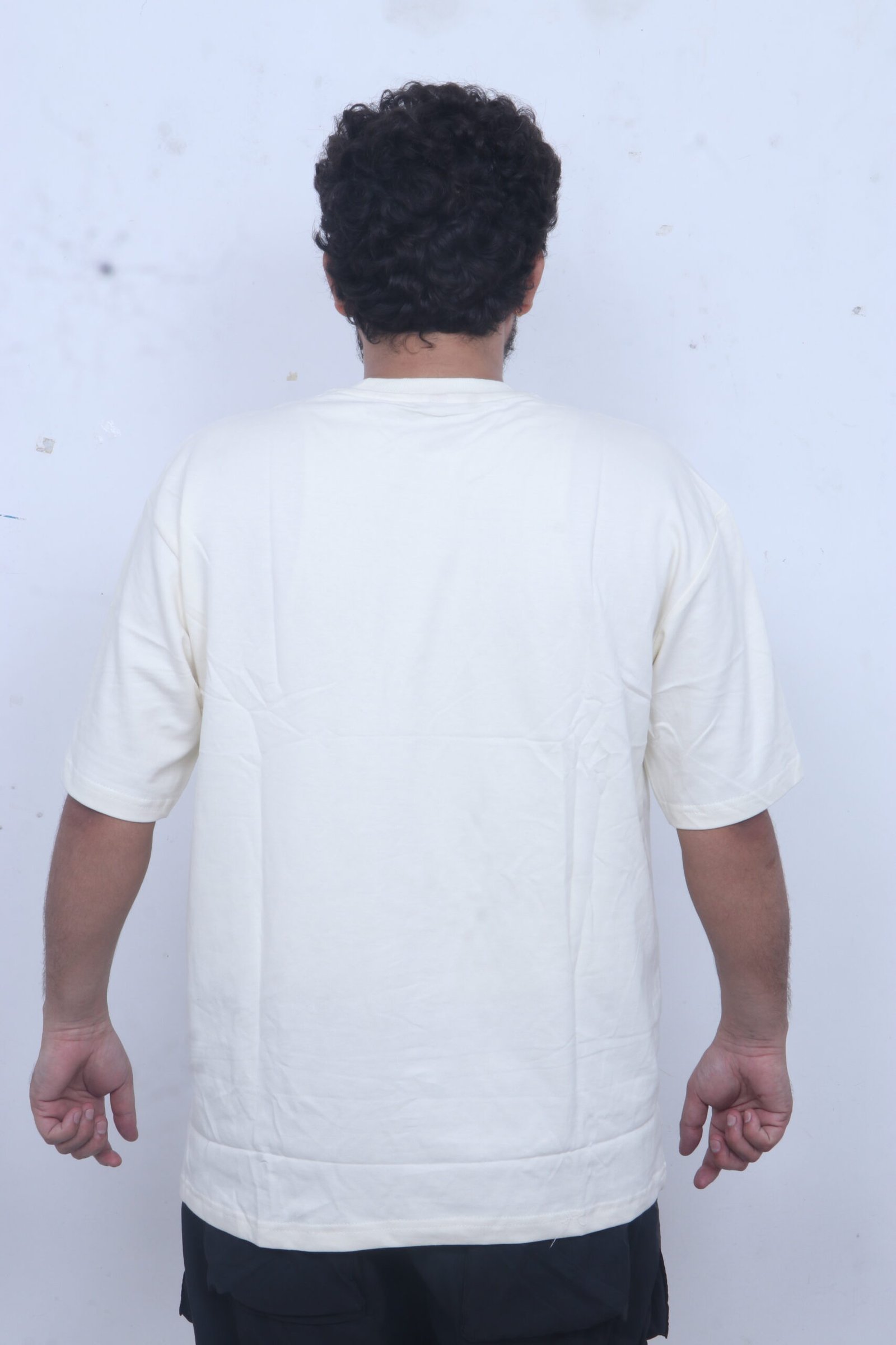 Men’s Cottonblend Oversized Half Sleeve Round Neck Regular Fit T-shirt